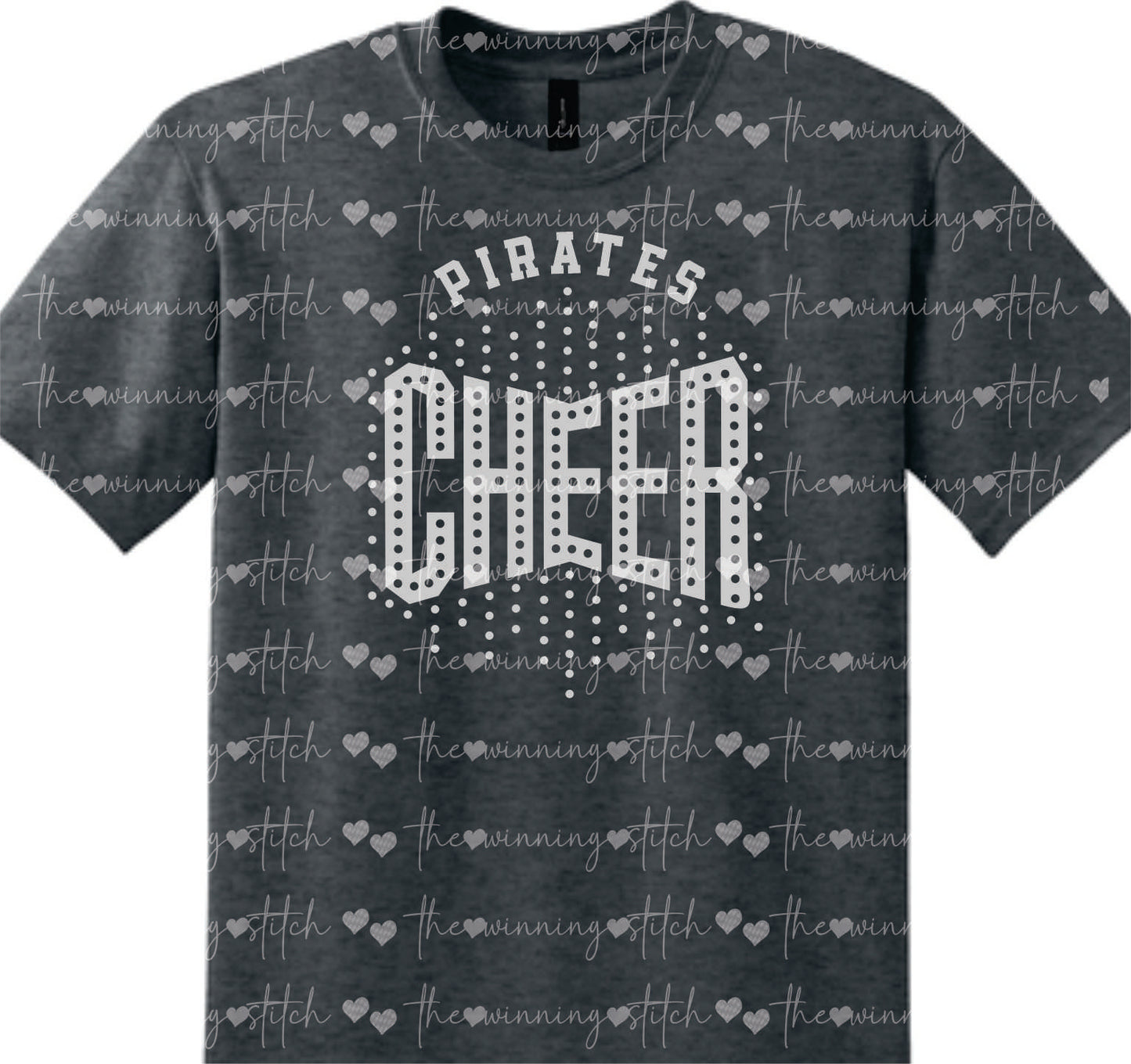 Pirate GLITTER Cheer TEE