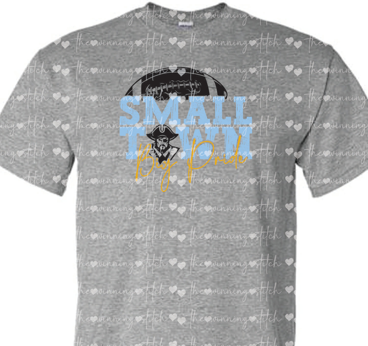 Pirate SMALL TOWN, BIG PRIDE TEE