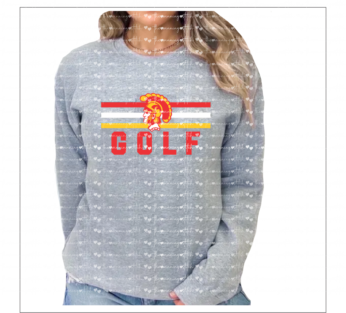 Trojans Golf Gildan Crewneck