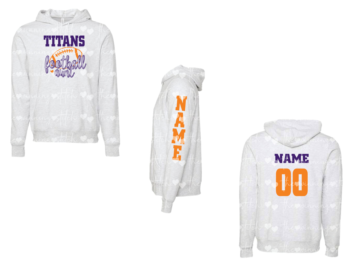 Bella+Canvas Hoodie- Titans Glitter