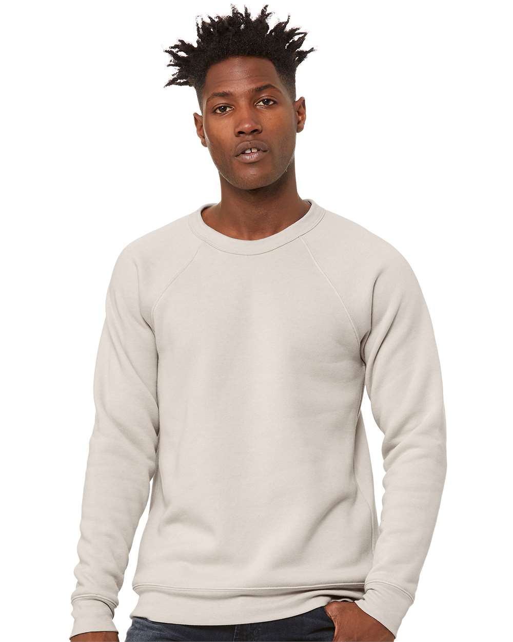 Racing Makes Me Happy-Bella Canvas Crewneck Sweatshirt