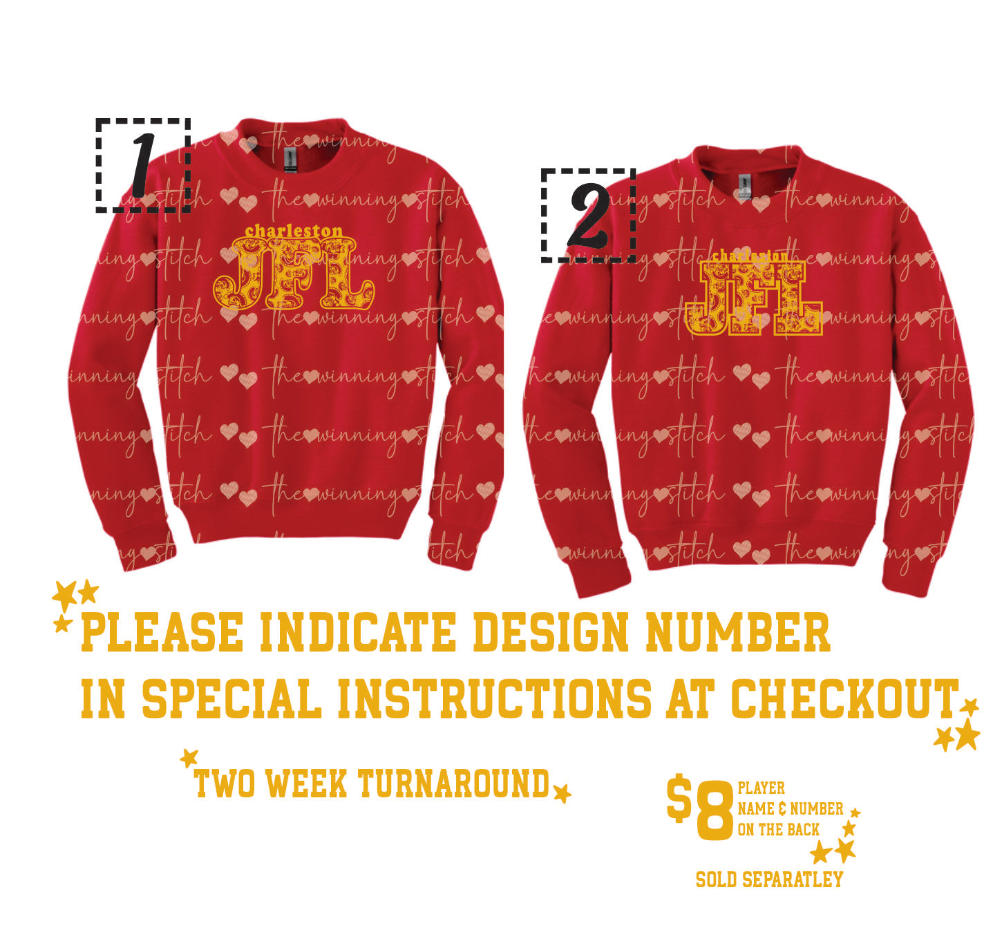 Charleston JFL Youth CREWNECK