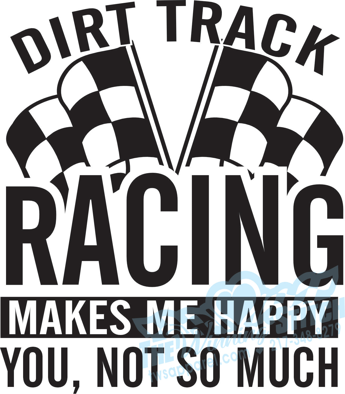 Racing Makes Me Happy-Bella Canvas Crewneck Sweatshirt