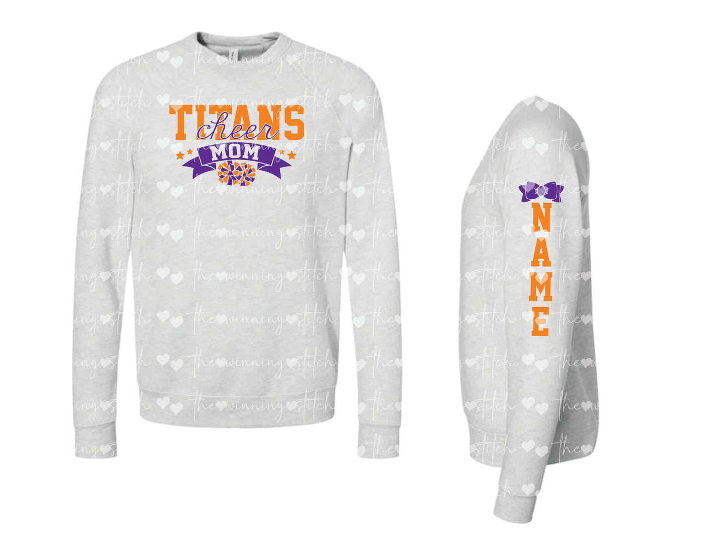 Bella+Canvas CHEER GLITTER Crewneck