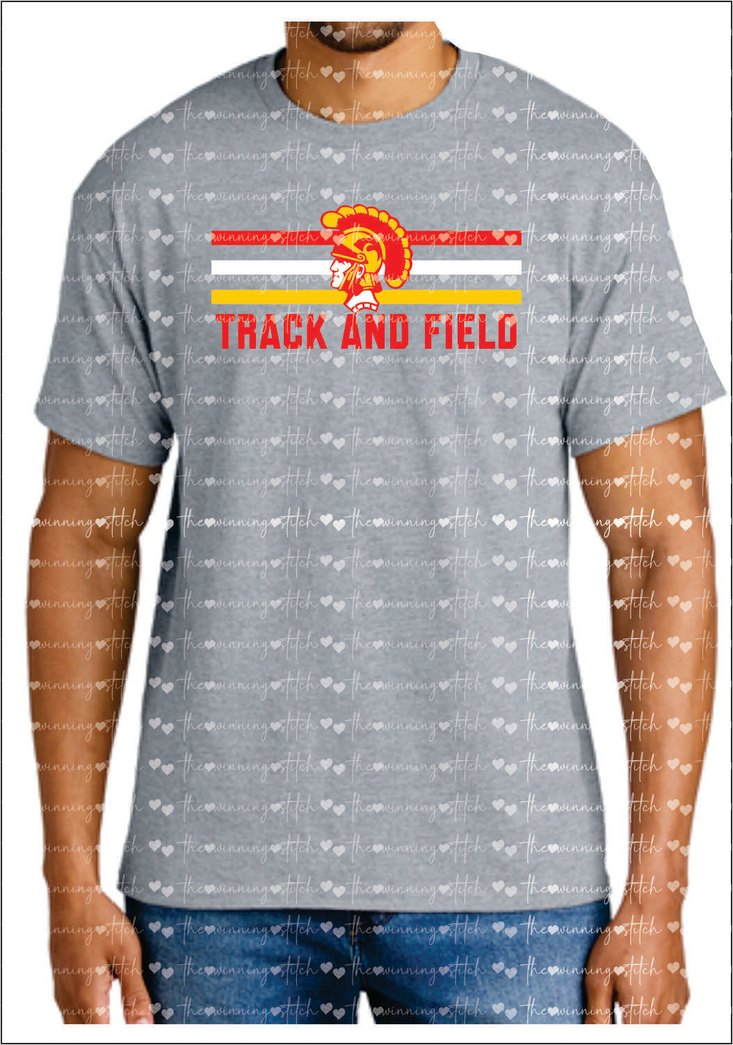 Trojans Track Gildan Tee