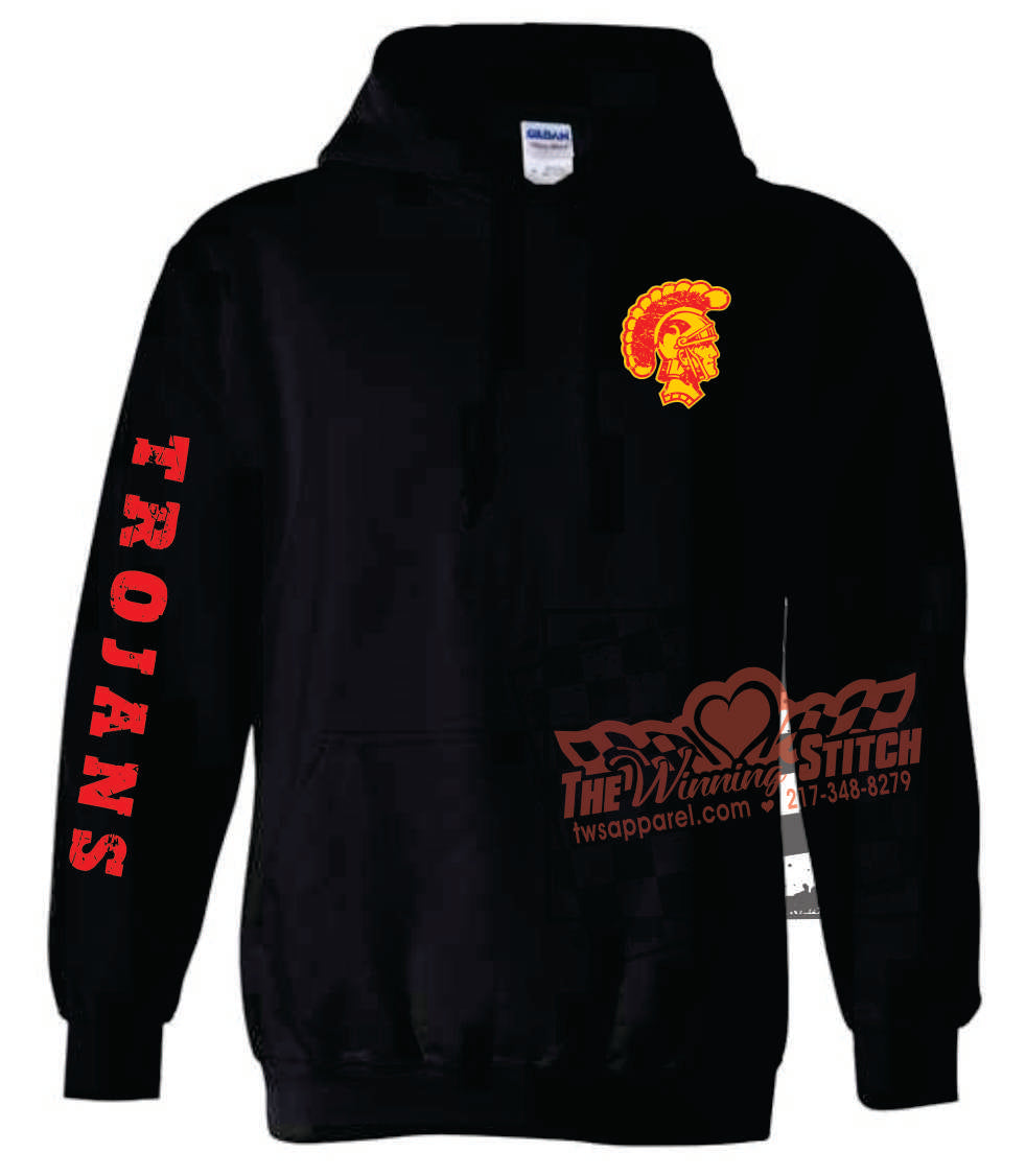 Trojans Black Gildan Hoodie