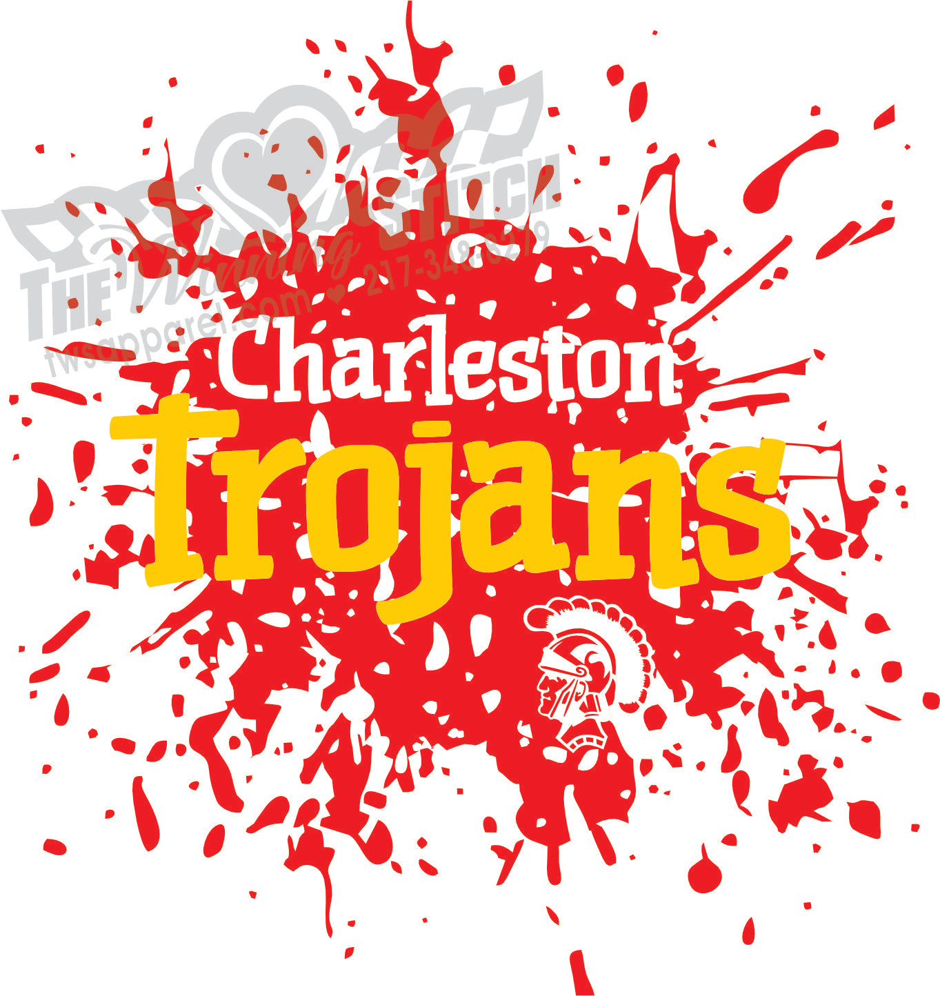 Fall 2023 Trojanwear-Trojan Splat-Long Sleeve Tee