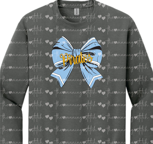 Pirate Cheer Bow Crewneck