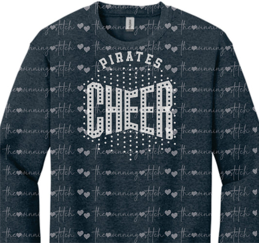Pirate GLITTER Cheer CREWNECK