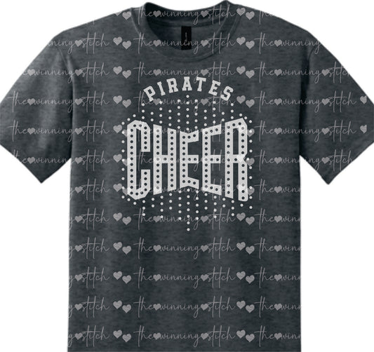 Pirate GLITTER Cheer TEE