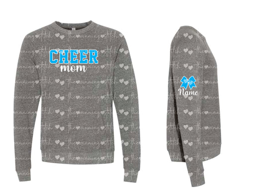 Cumberland Cheer Bella+Canvas - Dark Heather - MOM GLITTER