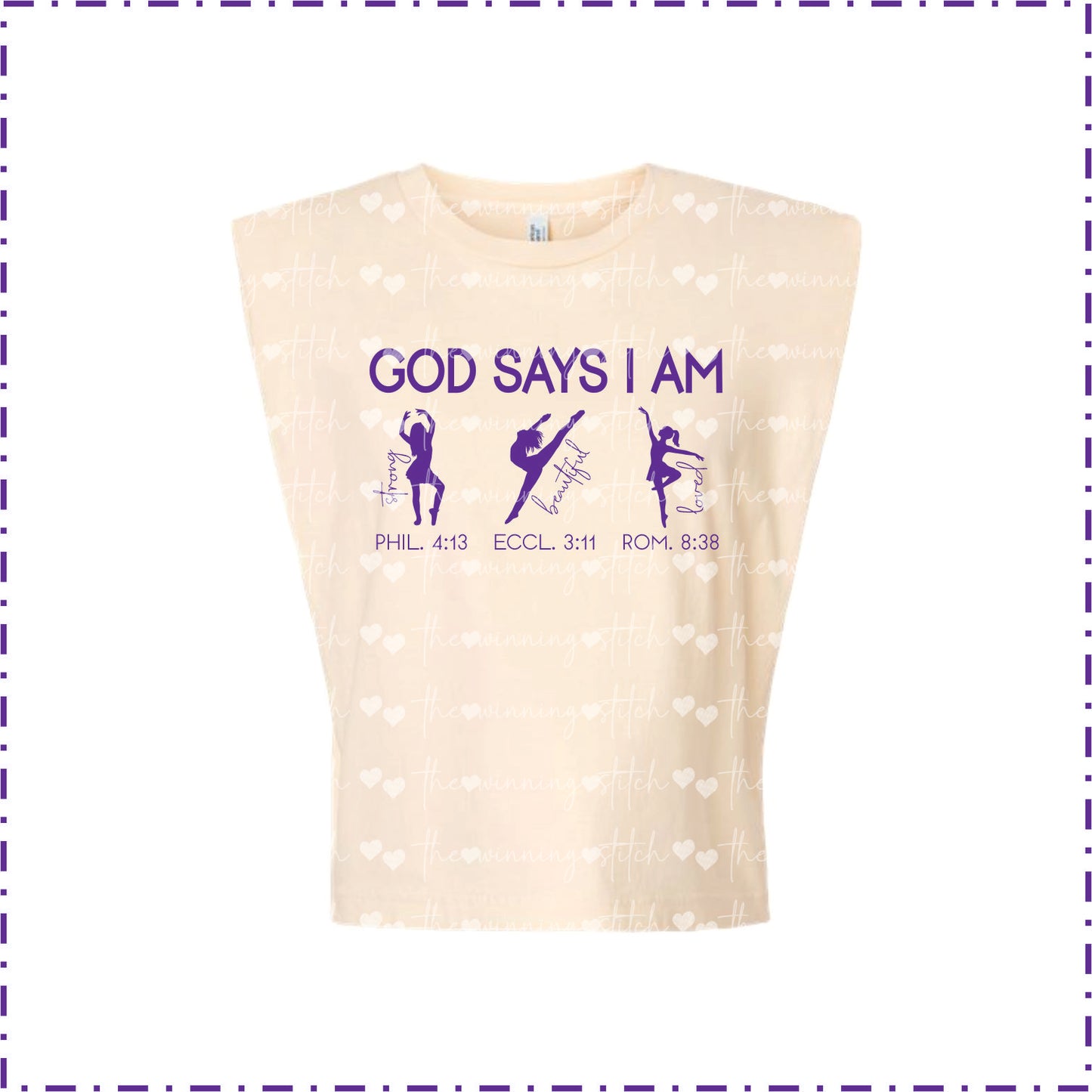 Adult Muscle Tee~God Says