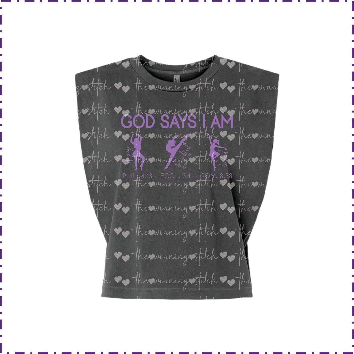 Adult Muscle Tee~God Says