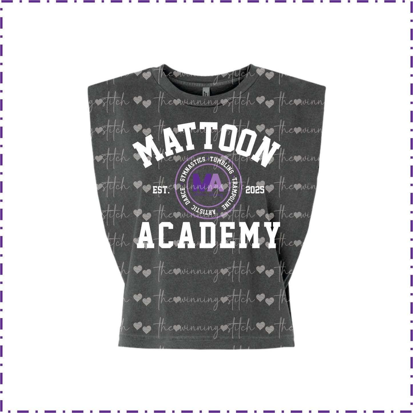 Adult Muscle Tee~MADC with NAME on back